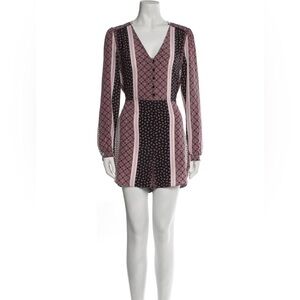 Intermix Printed Silk Romper